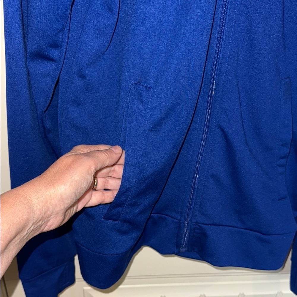 Bench Blue Zip Up Sweater with Standing Collar Men's Size M - Picture 4 of 11